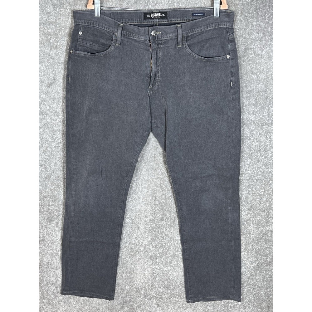 Agave Denim Pragmatist Classic Straight Jeans Mens Sz 38 Driftwood Vintage Gray